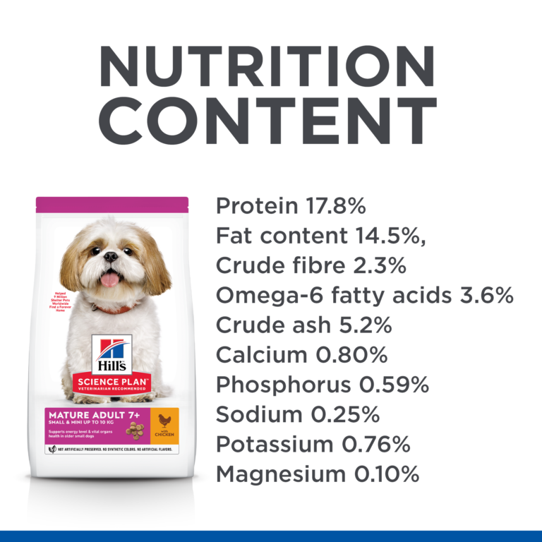 Hill's Science Plan Small & Mini Mature Adult 7 + Dog Food with Chicken