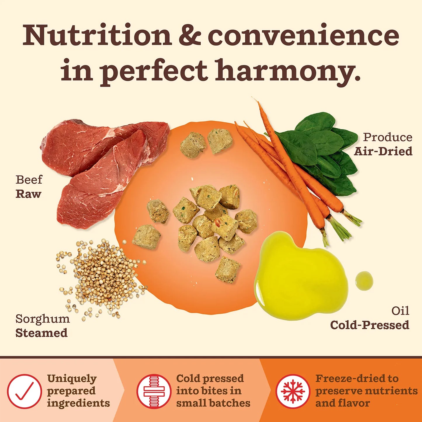 Primal Canine Beef Kibble in the Raw