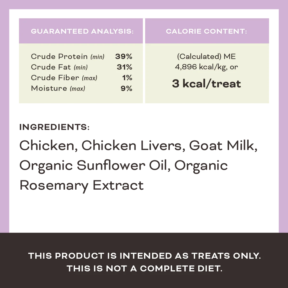 Primal The G.O.A.T. Chicken & Goat Milk for cats! Freeze-Dried Treat 2oz