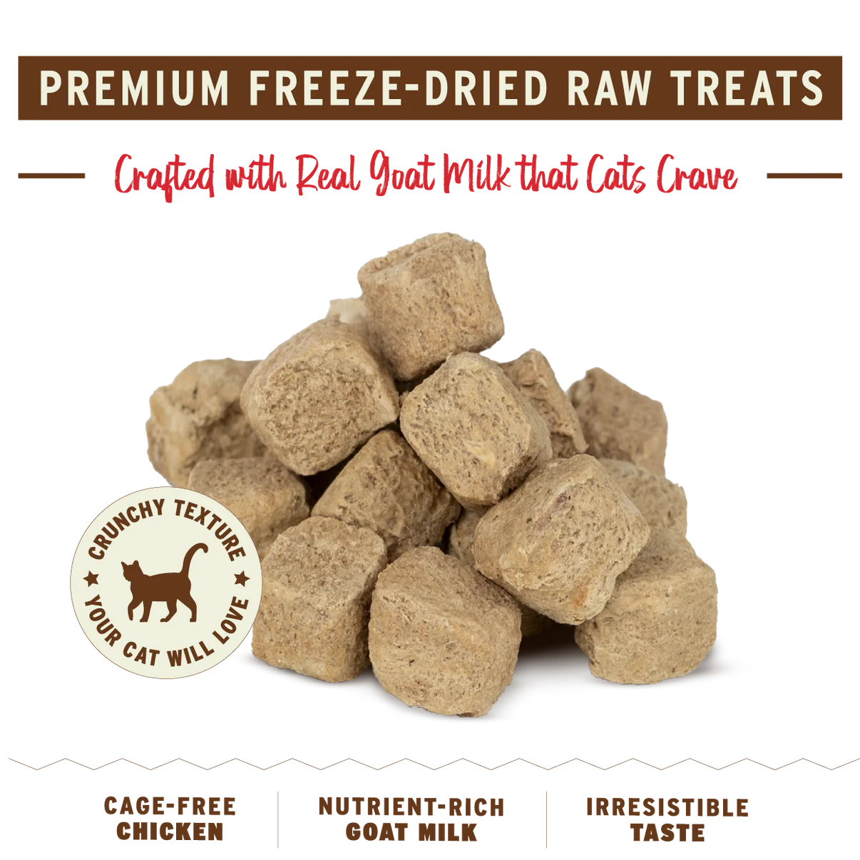 Primal The G.O.A.T. Chicken & Goat Milk for cats! Freeze-Dried Treat 2oz