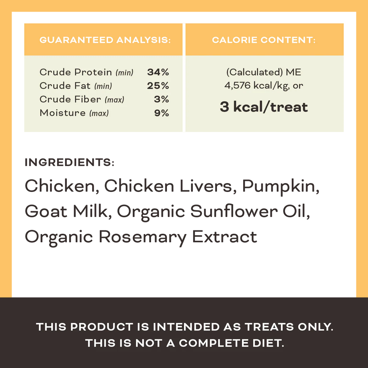 Primal Pumpkin For My Pumpkin Chicken & Pumpkin with Goat Milk Freeze-Dried Treat 2oz