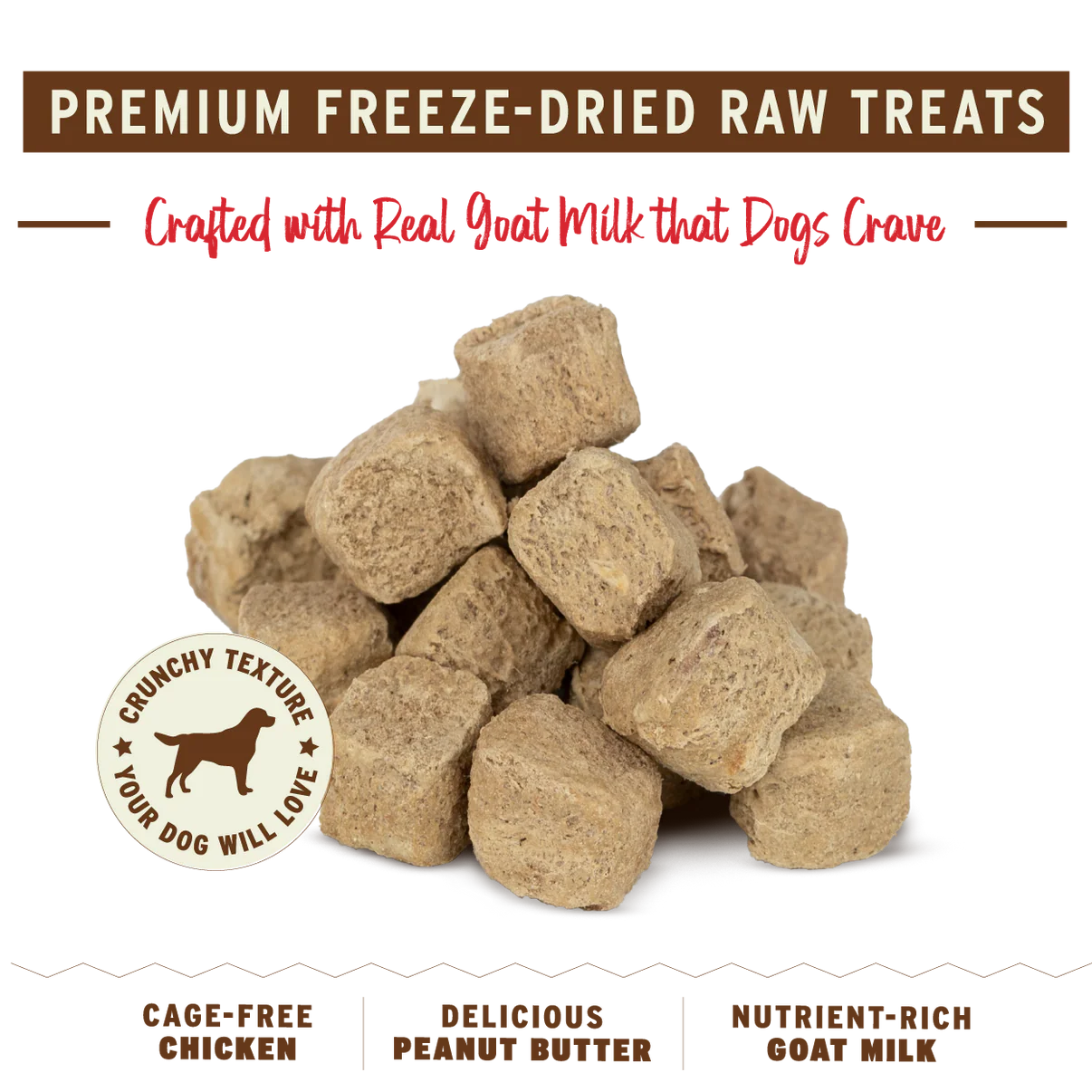 Primal Youre My Butter Half Chicken & Peanut Butter with Goat Milk Freeze-Dried Treat 2oz