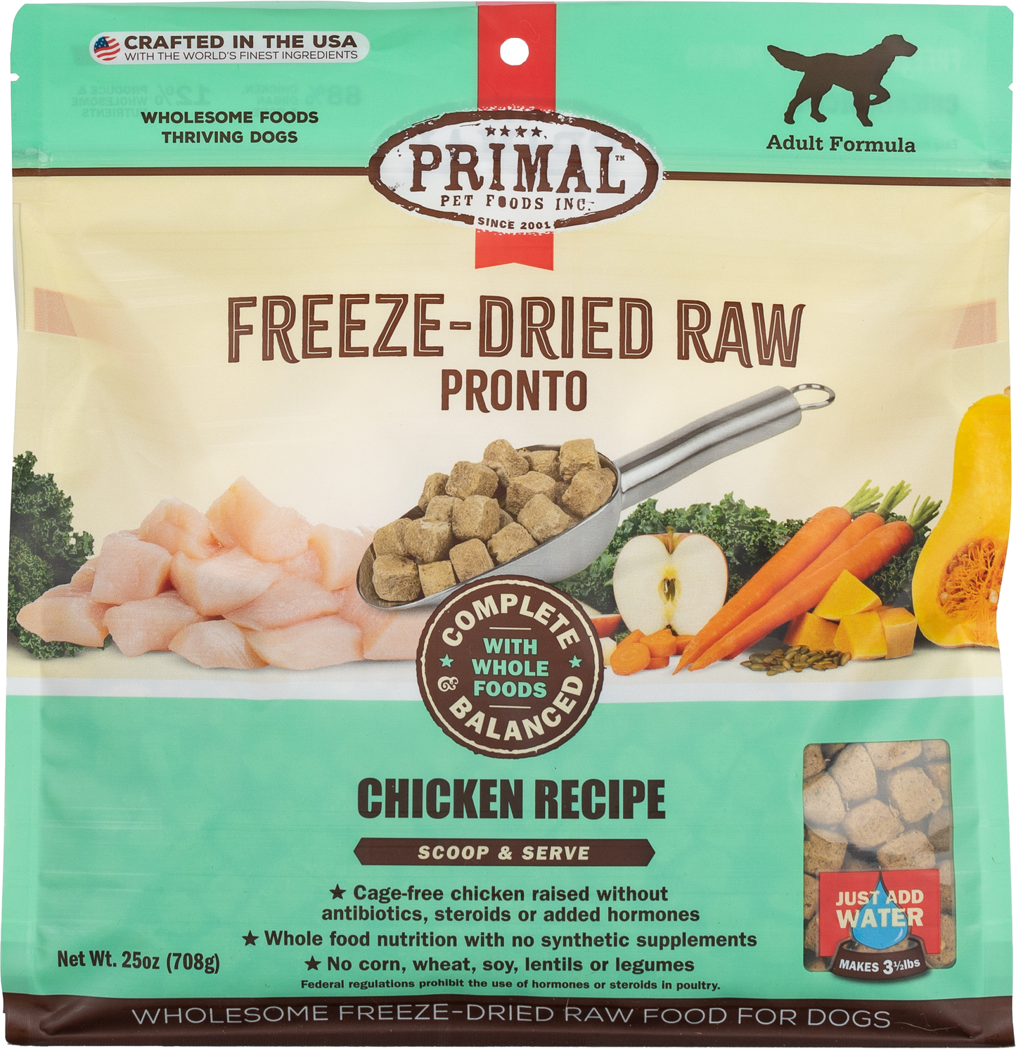 Primal Canine Chicken Pronto Freeze-Dried Dog Food