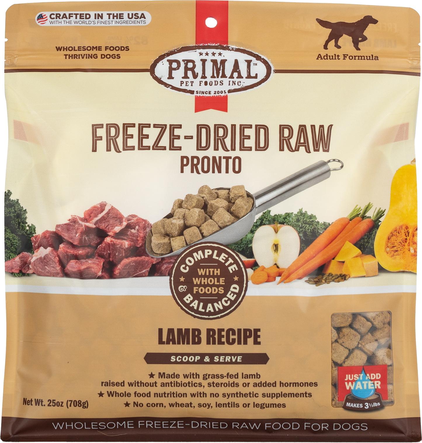 Primal Canine Lamb Pronto Complete Balanced Dog Food