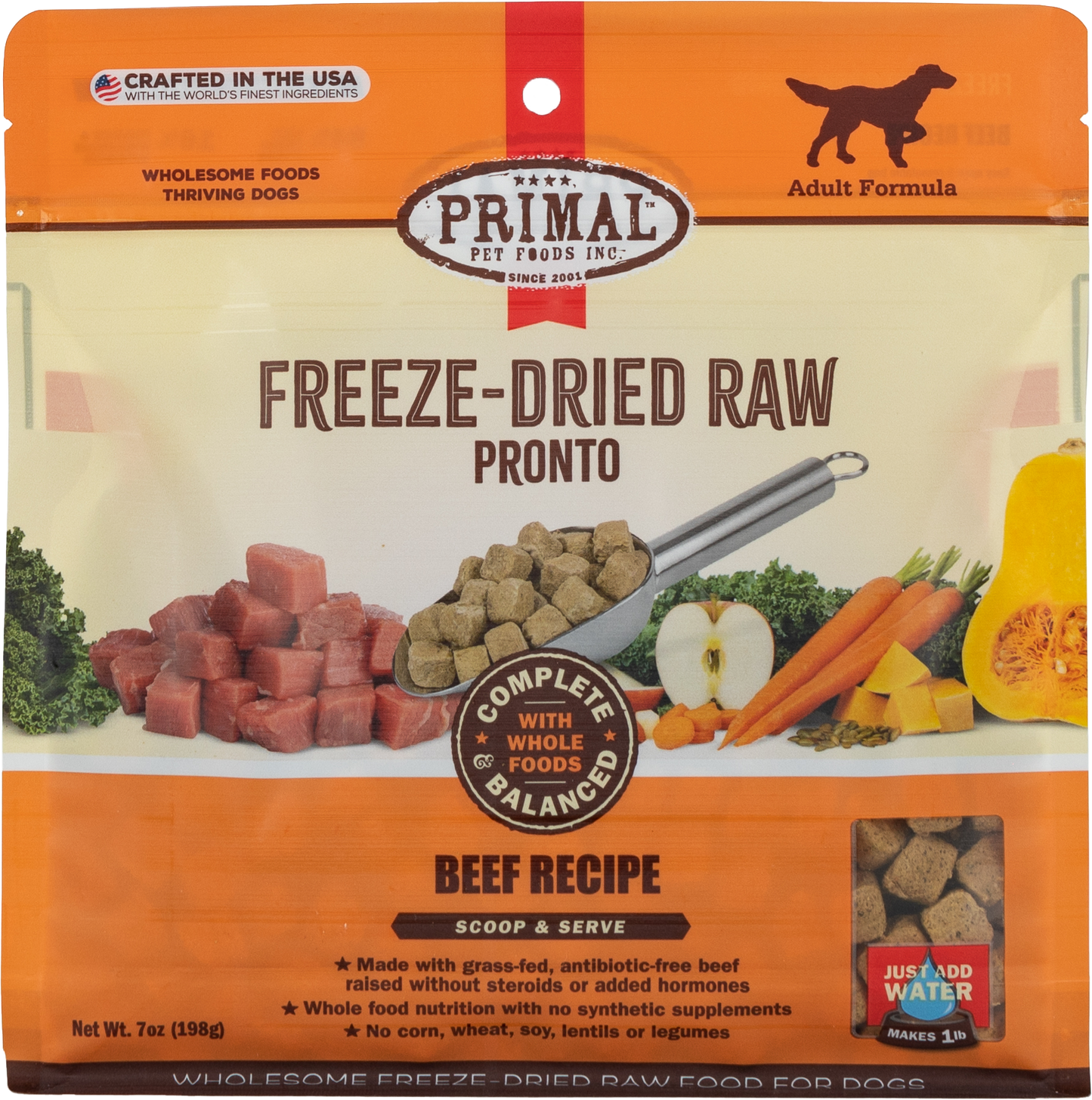 Primal Canine Beef Pronto Dog Freeze Dried Food