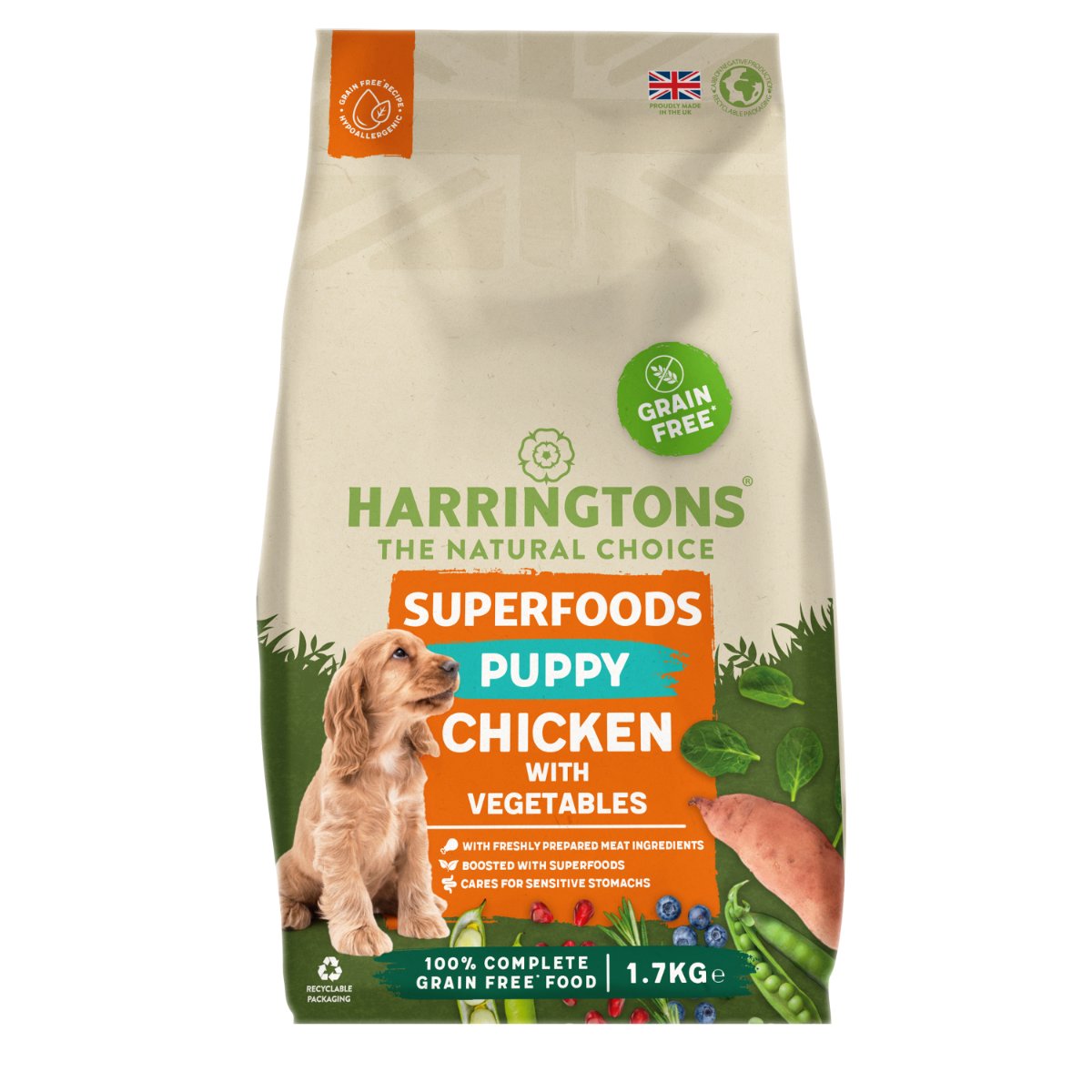 Harringtons Superfoods Chicken with Vegetables Puppy Dry Dog Food