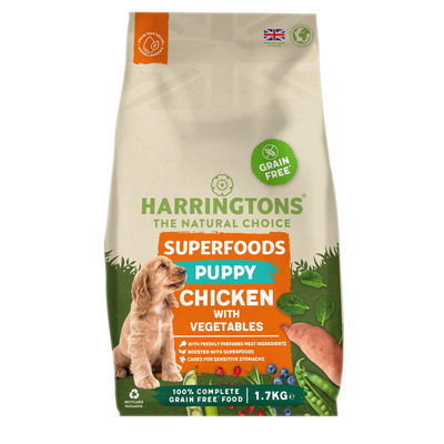 Harringtons Superfoods Chicken with Vegetables Puppy Dry Dog Food