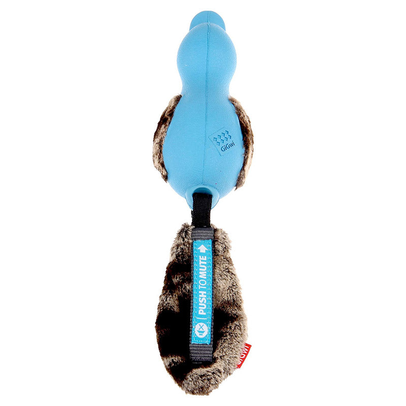 GiGwi Push To Mute Duck with Plush Tail - Air Blue