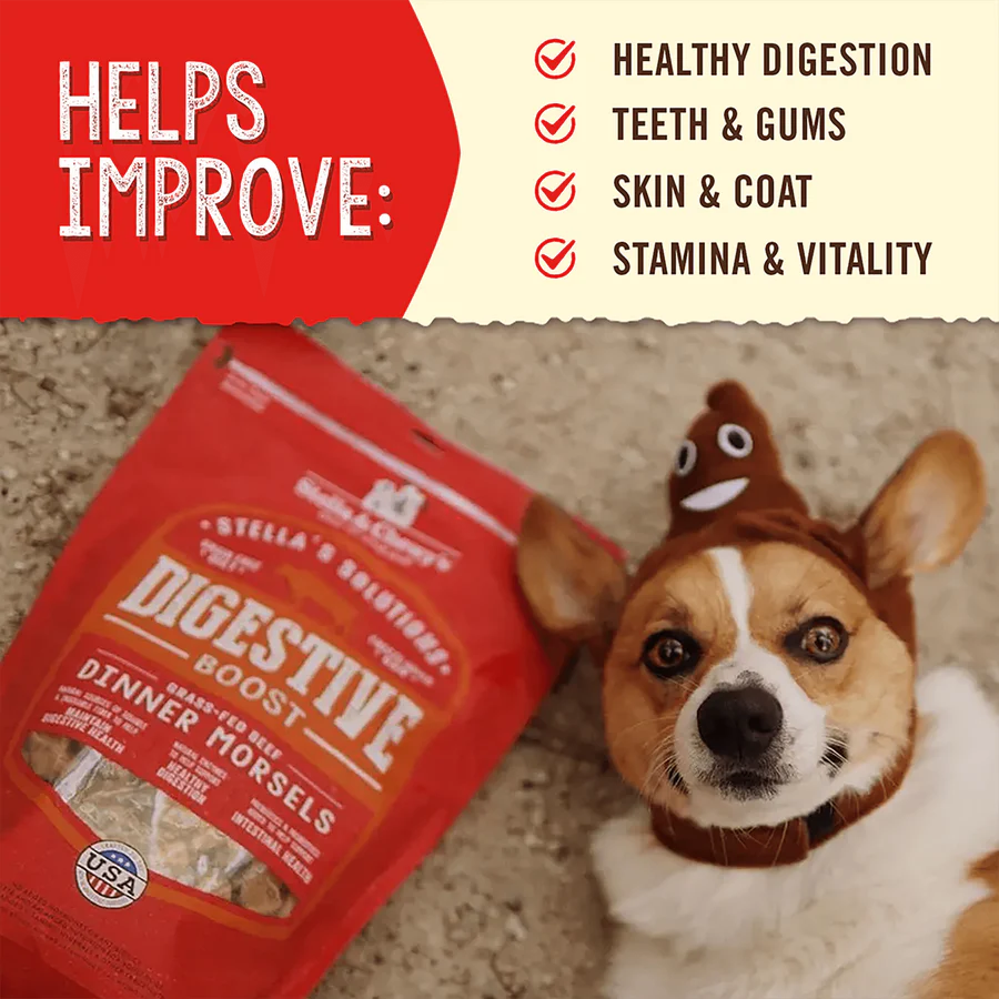 Stella & Chewys Digestive Boost Grass-Fed Beef Recipe 13 oz Dog Freeze Dried Food