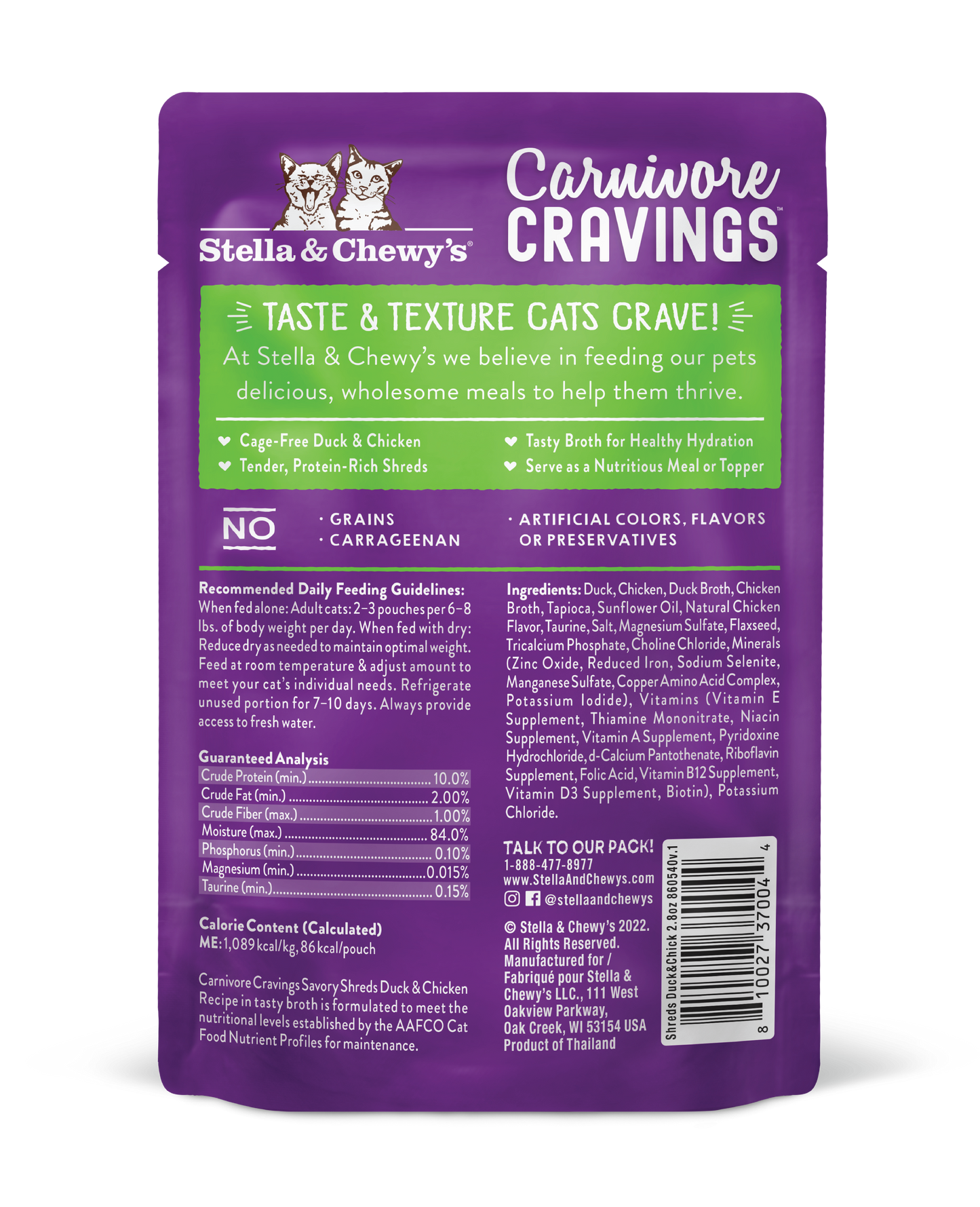 Stella & Chewy's Carnivore Cravings Duck & Chicken Recipe - 2.8 Oz