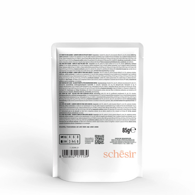 Schesir Complete & Balanced Nutrition Wet Cat Food in Jelly Pouch- Tuna With Salmon 85g