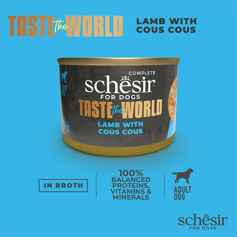 Schesir Taste The World Dog Wholefood - Lamb With Cous Cous 150g