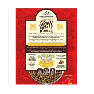Stella & Chewys Raw Coated Small Breed Chicken Recipe