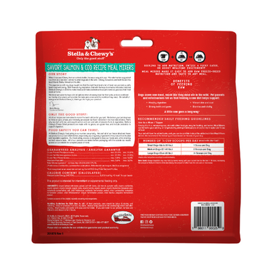 Stella & Chewys Dog Freeze Dried Savory Salmon & Cod Meal Mixers - 8 oz
