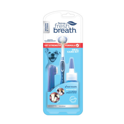Tropiclean Vet Strength Oral Care Kit – Lg for Dogs