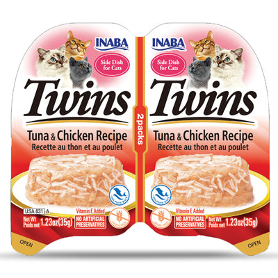 Inaba Twins Cup Tuna & Chicken Recipe Cat Treat - 70g