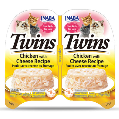 Inaba Twins Cup Chicken with Cheese Recipe Cat Treat - 70g