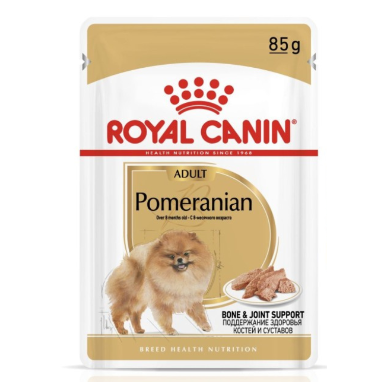 Royal Canin Breed Health Nutrition Pomeranian (WET FOOD - Pouches) 12 x 85g
