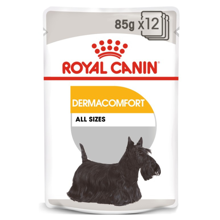 Royal Canin Canine Care Nutrition Dermacomfort (WET FOOD - Pouches) 12 x 85g