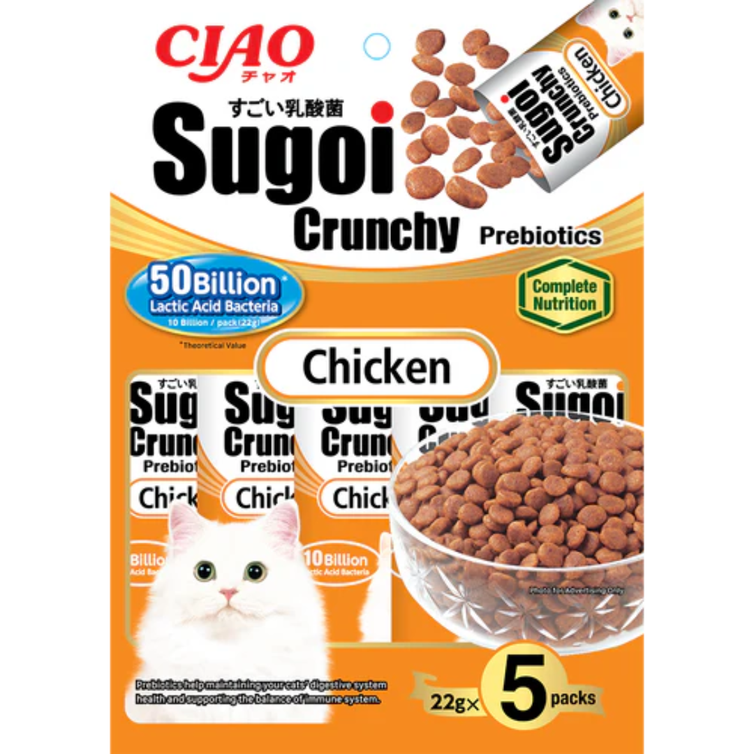 Inaba Ciao Sugoi Crunchy Chicken Flavor Plus Prebiotics