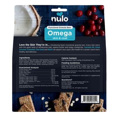 Nulo Functional Granola Omega Dog Treats 283g