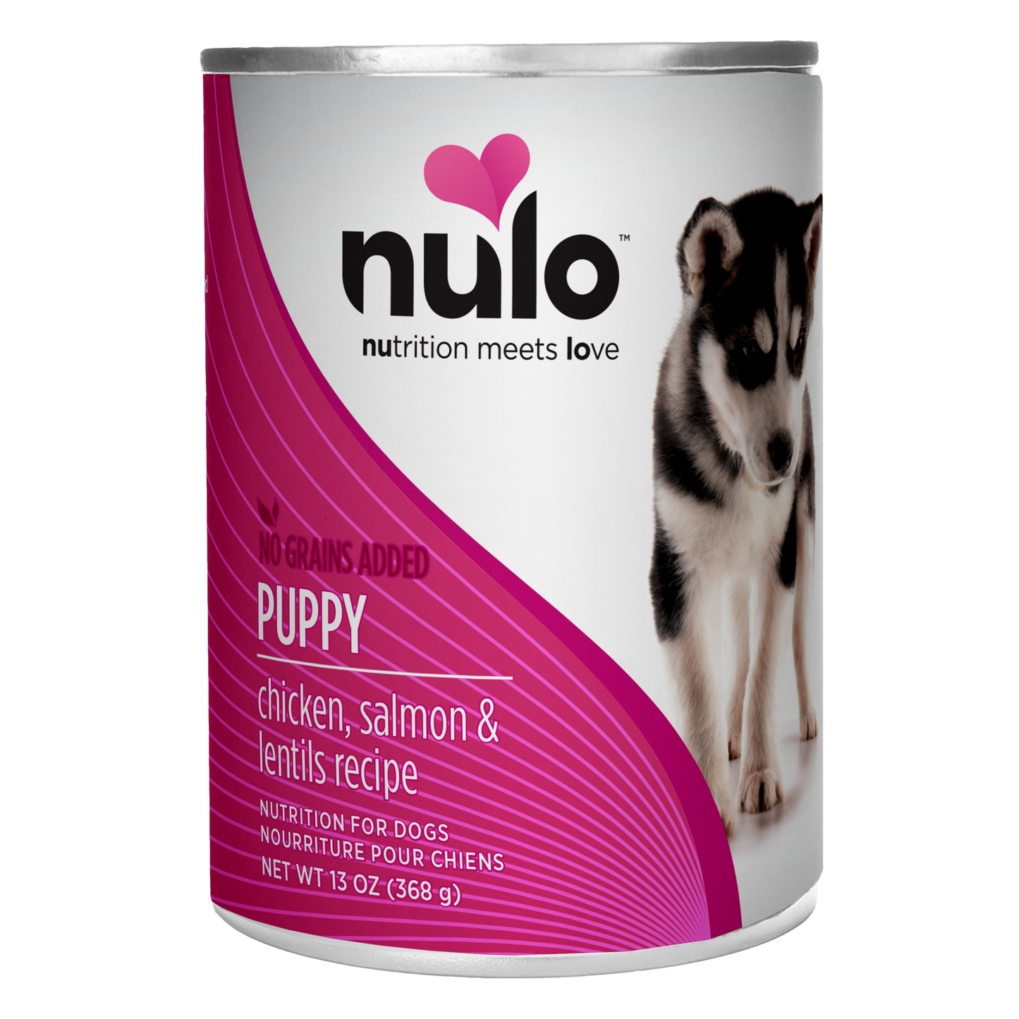 Nulo Puppy Grain-Free Chicken, Salmon, & Lentils 369g Can