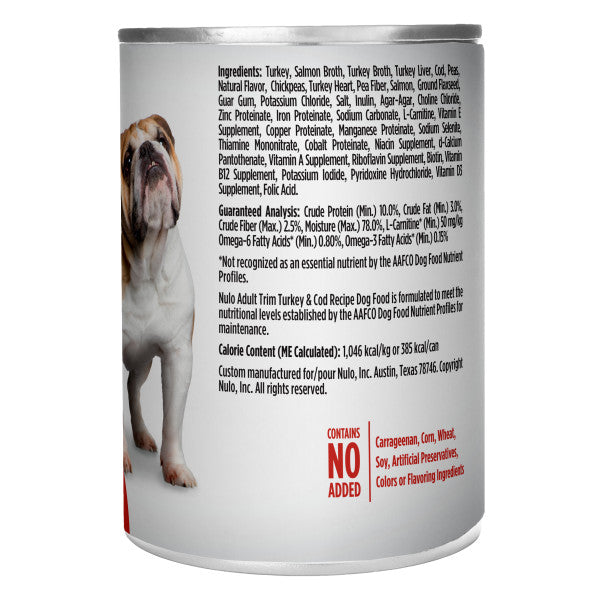 Nulo Adult Trim Dog Grain-Free Turkey & Cod 369g Can