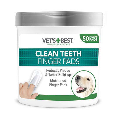 Vets Best Clean Teeth Finger Pads (50 Pads)