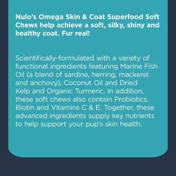 Nulo Omega Soft Chew for Dogs - 270g (90 ct. Jar)