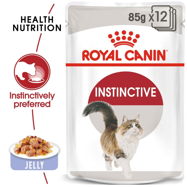 Royal Canin Feline Health Nutrition Instinctive Adult Cats Jelly (WET FOOD - Pouches) 12 x 85g
