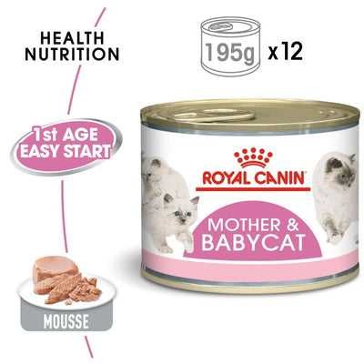 Royal Canin Feline Health Nutrition Mother & Babycat Mousse (WET FOOD - Cans)