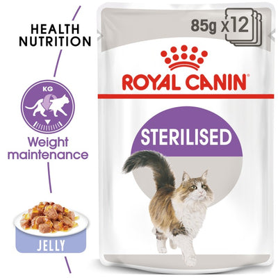 Royal Canin  Feline Health Nutrition Sterilised Jelly (WET FOOD - Pouches)