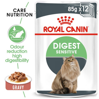 Royal Canin  Feline Care Nutrition Digest Sensitive Gravy (WET FOOD - Pouches)