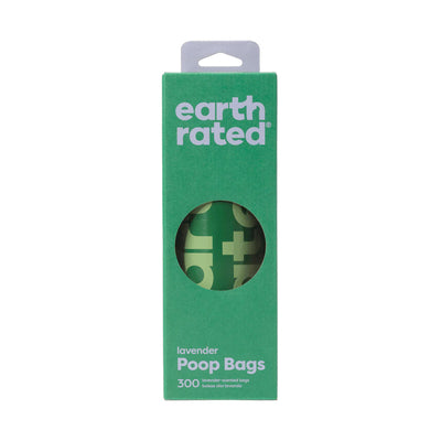 Earth Rated Dog Poop Bags – Bulk Single Roll ( 300 Bags) - Lavender