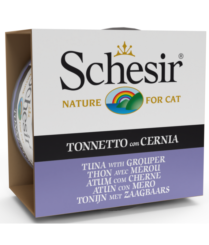 Schesir Cat Wet Food-Tuna With Grouper