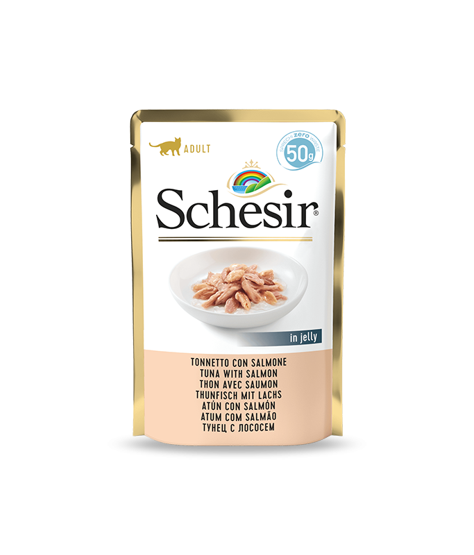 Schesir Cat Pouch-Wet Food Tuna with Salmon-