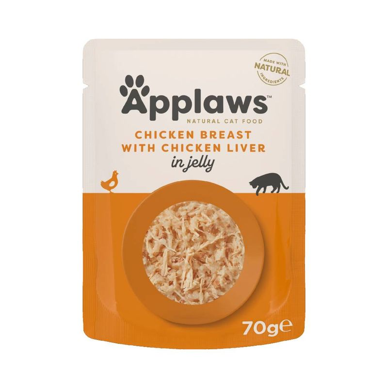 Applaws Chicken with Liver in Jelly Adult Wet Cat Food 70g Pouch