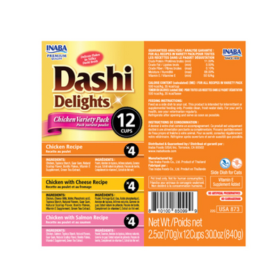 Inaba Dashi Delight Chicken Variety 12PCS/PK - 840g