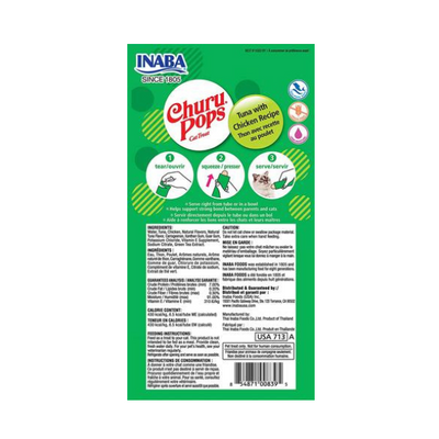 Inaba Churu Pops Tuna with Chicken 4PCS/PK - 60g