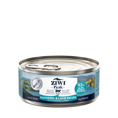 ZIWI Peak Mackerel & Lamb Recipe Wet Cat Food 185G/NA