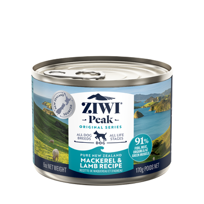 ZIWI Peak Mackerel & Lamb Recipe Wet Dog Food 170G/NA