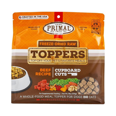 Primal Beef Cupboard Cuts Freeze-Dried Topper - PetCentral UAE