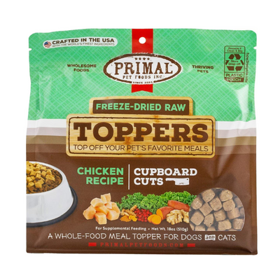Primal Chicken Cupboard Cuts Freeze-Dried Topper 18 oz - PetCentral UAE