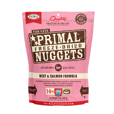 Primal Feline Beef & Salmon Freeze-Dried Formula - PetCentral UAE