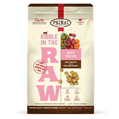 Primal Kibble in the Raw Cat Food Beef Recipe - PetCentral UAE