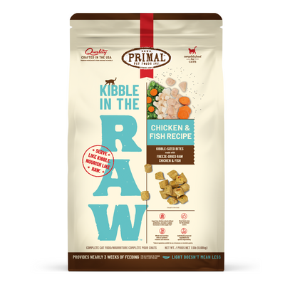 Primal Kibble in the Raw Cat Food Chicken & Fish Recipe - PetCentral UAE