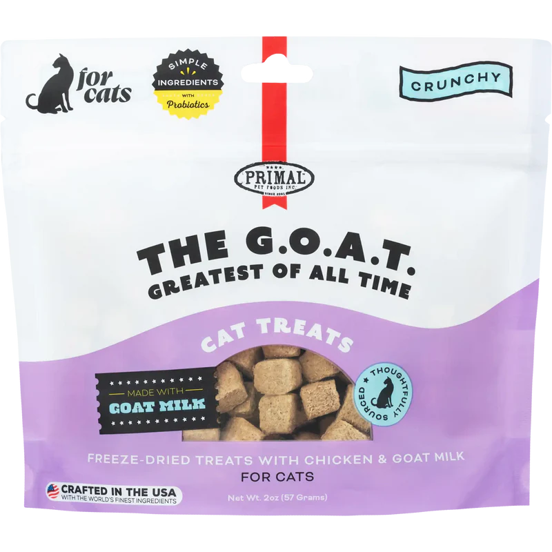 Primal The G.O.A.T. Chicken & Goat Milk Freeze-Dried Cat Treat 2 oz - PetCentral UAE