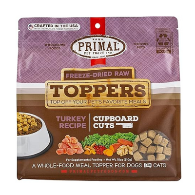Primal Turkey Cupboard Cuts Freeze-Dried Topper - PetCentral UAE