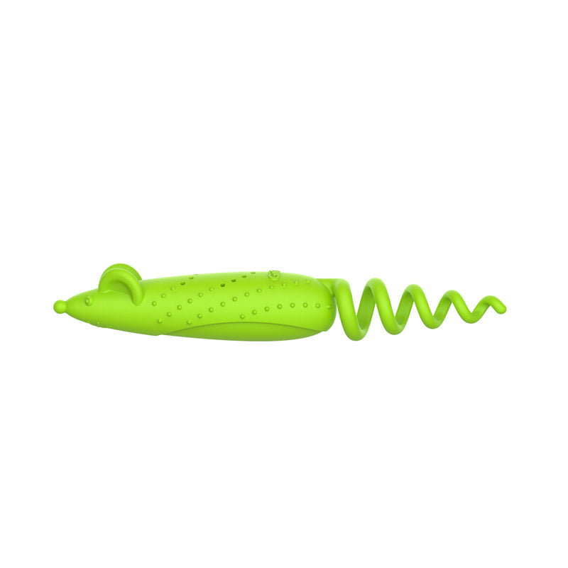 GiGwi Roll Tailed Mouse - Green