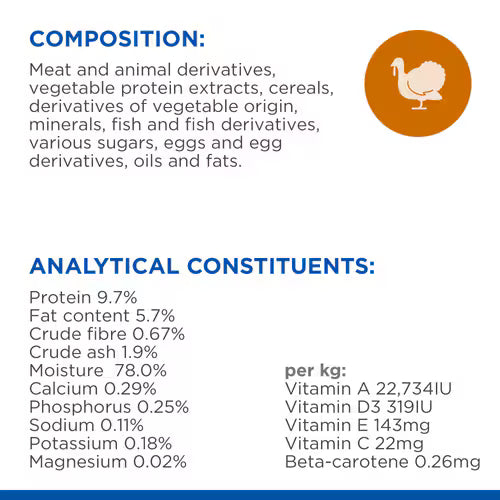 Hill's Science Plan Tender Chunks & Gravy Kitten Turkey Pouches - (12x85g)